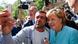 Deutschland Flüchtling macht Selfie mit Merkel in Berlin-Spandau Deutschland Flüchtling macht Selfie mit Merkel in Berlin-Spandau