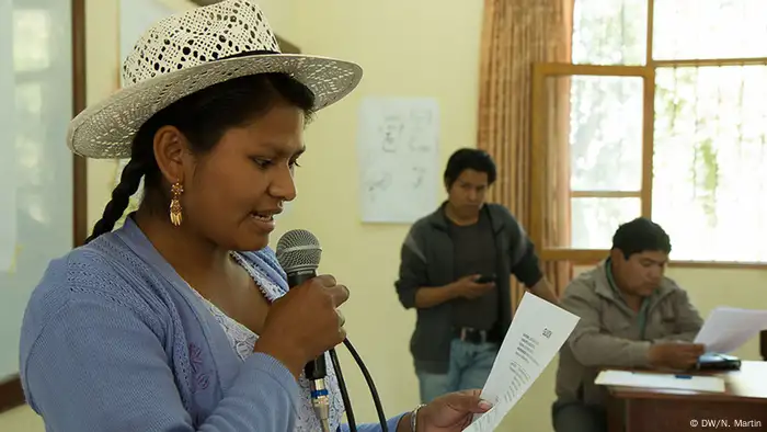 DW Akademie trained local staff from various community stations in Bolivia, photo: Nicolas Martin