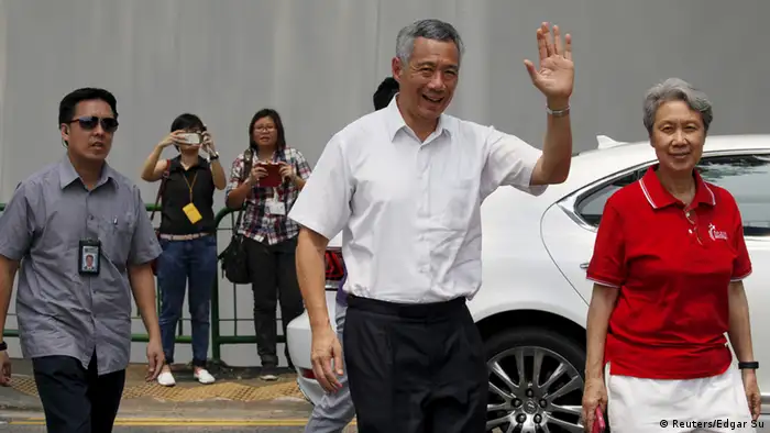 Singapur Wahlen Premierminister Lee Hsien Loong Ehefrau Ho Ching 