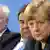 (soldan sağa) Horst Seehofer, Sigmar Gabriel, Angela Merkel
