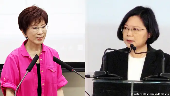 Taiwan Präsidentschaftskandidatinnen Hung Hsiu-Chu und Tsai Ing-Wen