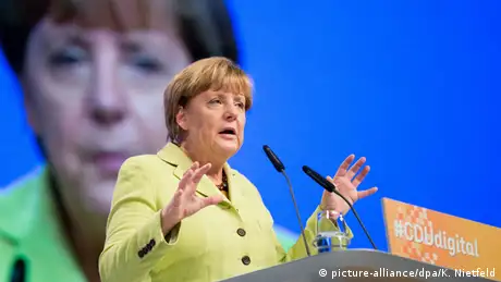 Bundeskanzlerin Angela Merkel beim Mitgliederkongress #CDUdigital zur Digitalisierung