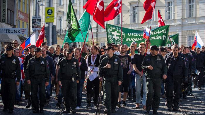 Slovakia Bratislava Protests against refugees