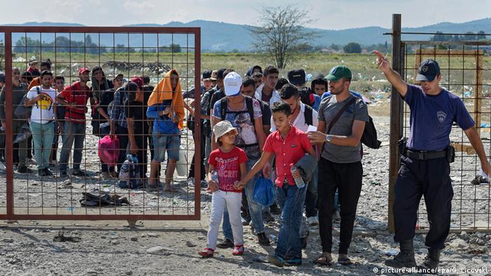 Mazedonien Griechenland Flüchtlinge bei Gevgelija