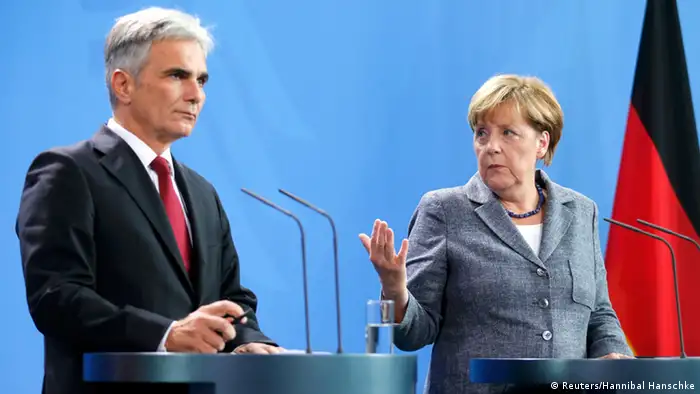 PK Pressekonferenz Berlin Deutschland Angela Merkel Österreich Werner Faymann Asylpolitik Europa Asyl Flüchtlinge