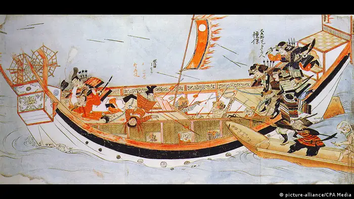 China Yuan Dynastie Kriegsschiff Invasion Japans 