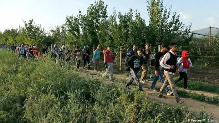 Kroatien Serbien Flüchtlinge bei Sid