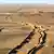 Grenze zwischen Marokko und Mauretanien Sandwall