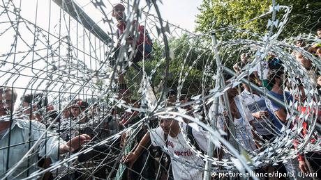 Ungarn Grenze Polizeieinsatz gegen Flüchtlinge