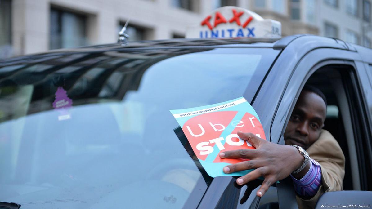 Uberization Service European cabbies protest 'Uberization' in Brussels