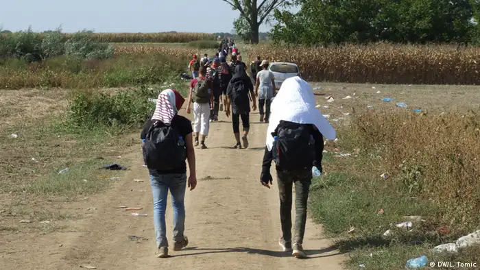 Kroatien Serbien Grenze Flüchtlinge