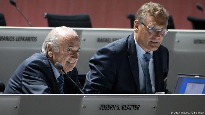 Joseph S. Blatter y Jerome Valcke.