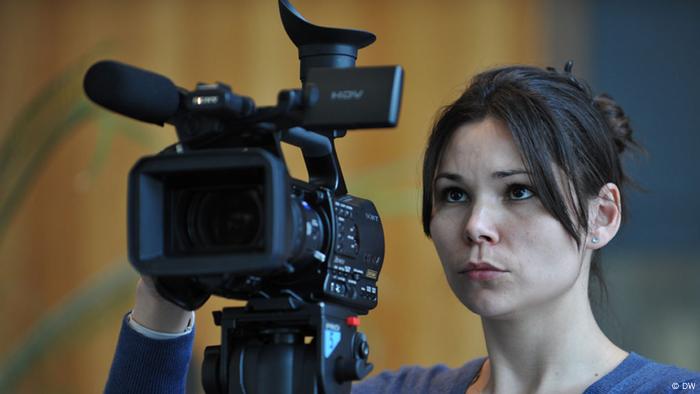 Teilnehmerin beim VJ-Training