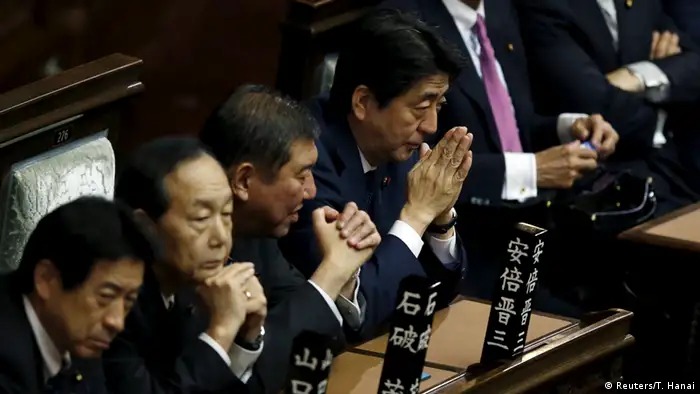 Japan Tokio Änderung Sicherheitspolitik Shinzo Abe