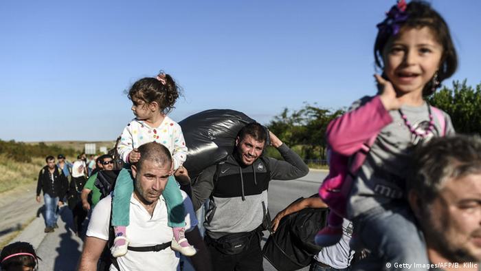 Refugees at the Turkish-Bulgarian border