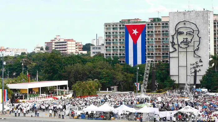 Kuba Havanna Papst Franziskus Messe am Platz der Revolution