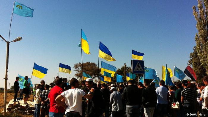 Блокада трассы в Херсонской области