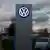 The logo of German carmaker Volkswagen is seen at a VW dealership in Hamburg, Germany