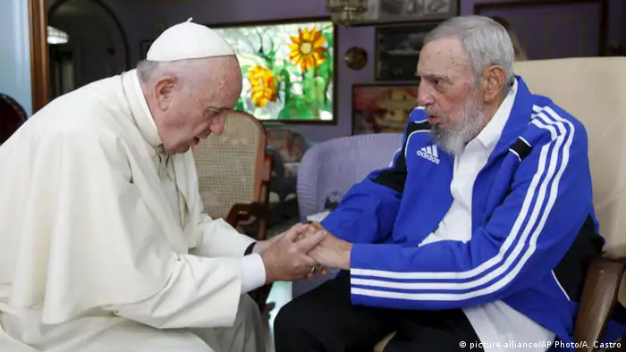 Kuba Havanna Papst Franziskus und Fidel Castro