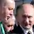 Tayyip Erdogan (l.) und Wladimir Putin stehen nebeneinander Foto: PHOTO / VASILY MAXIMOV