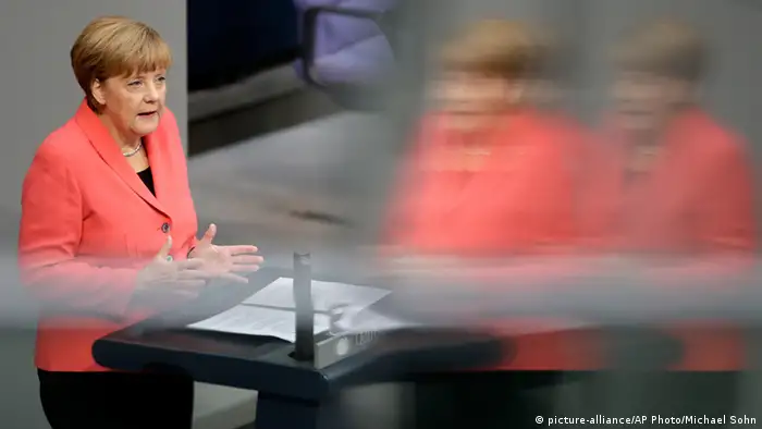 Angela Merkel Bundestag Rede Reichstag Berlin Deutschland