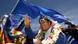 Evo Morales Flagge blau Bolivien Evo Morales Flagge blau Bolivien