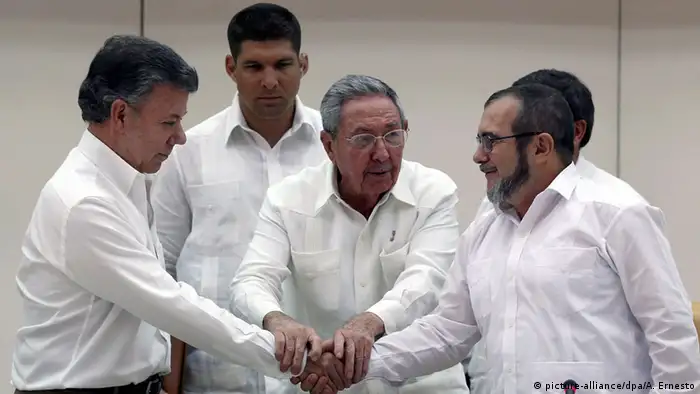Regierung Kolumbiens hat sich mit den linken Farc-Rebellen geeinigt