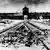 Outside view of the Auschwitz concentration camp taken in 1945