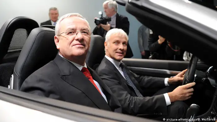 Deutschland VW-Skandal Martin Winterkorn mit Matthias Müller