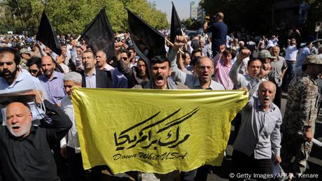 Iran Proteste gegen Saudi-Arabien und die USA 