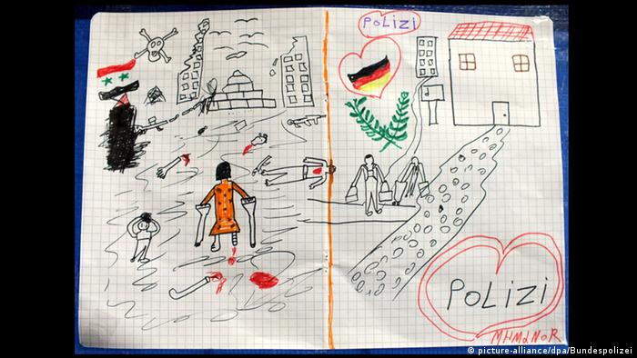 Рисунок девочки-беженки из Сирии