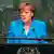 Em cúpula da ONU, chanceler federal alemã, Angela Merkel, pede fim de guerra e violência como solução para combater crise migratória