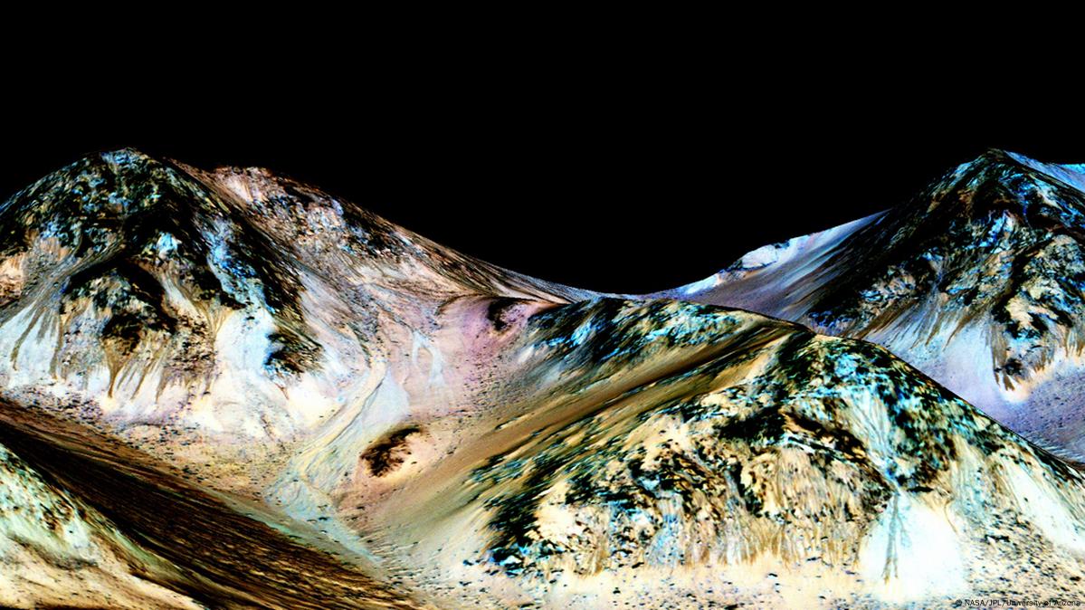 Marssonde entdeckt flüssiges Wasser auf dem Mars EINSCHRÄNKUNG & SPERRFRIST