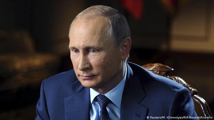 Russland Putin TV Interview Militär Syrien