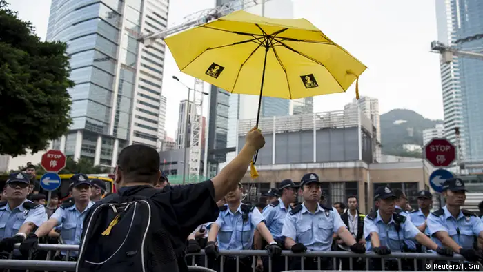 Hongkong Jahrestag Proteste