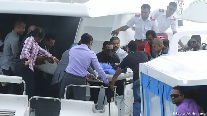 Malediven Explosion auf Schnellboot von Präsident Abdulla Yameen