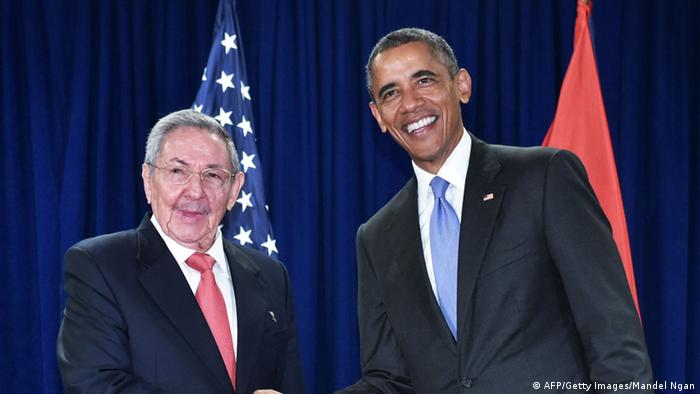 US-Präsident Obama und kubanischer Präsident Castro