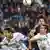 Kopfballduell im Spiel Augsburg gegen Belgrad, das der Bundesligist 1:3 verlor. Foto: Getty Images