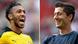 Bildkombo Pierre-Emerick Aubameyang Robert Lewandowski Bildkombo Pierre-Emerick Aubameyang Robert Lewandowski