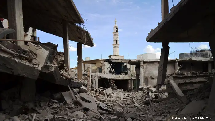 Syrien Homs Talbisseh Ruine Mutmasslicher Russischer Luftangriff