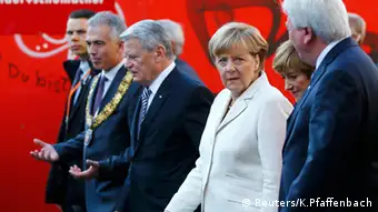 Tag der Deutschen Einheit Peter Feldmann Joachim Gauck Angela Merkel Ursula Bouffier Volker Bouffier