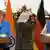 Indien Angela Merkel und Narendra Modi in Neu-Delhi
