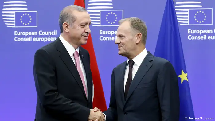 Brüssel Donald Tusk Treffen mit türkischem Präsidenten Tayyip Erdogan