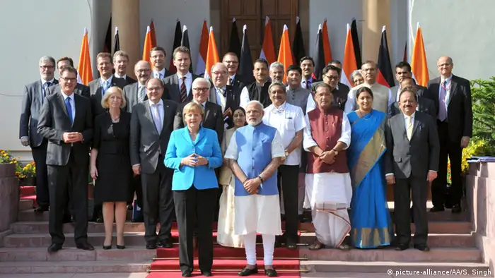 Indien Bundeskanzlerin Angela Merkel und Premierminister Narendra Modi in Neu-Delhi