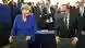 Frankreich Straßburg EU Parlament Merkel und Hollande