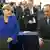 Frankreich Straßburg EU Parlament Merkel und Hollande