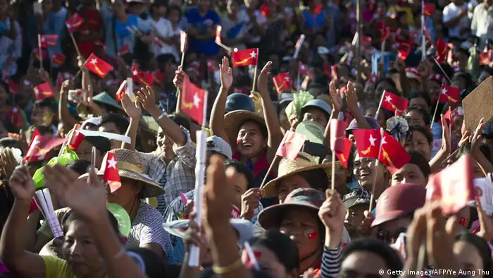 Myanmar Wahlkampf (Getty Images/AFP/Ye Aung Thu)