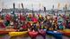 Demonstrationen gegen Shell in der Arktis Kayaktivists Demonstrationen gegen Shell in der Arktis Kayaktivists