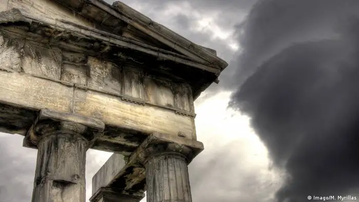 Symbolbild Griechenland Krise Regen