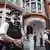 London police stationed outside the Ecuadorian embassy